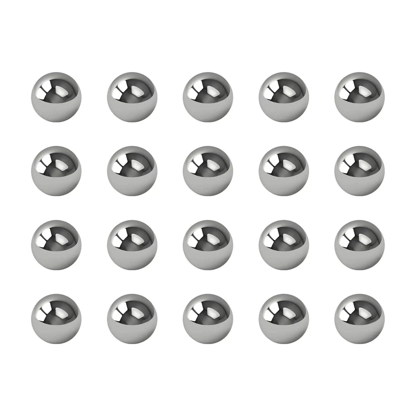 11 Mm 0.43 Inch 304 Stainless Steel Bearing Balls 20 Pcs Solid Precision Balls For Bearings And Machinery G100 Quality By FOCMKEAS