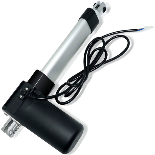 12 Inch Stroke Electric Linear Actuator, 400 lbs Force, IP66 Water Resistance - High Load Linear Actuator with wiring for automation