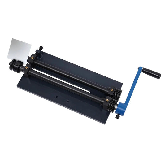 12 Inch Gear Drive Bead Roller Machine With Bench Mount Manual Bending 6 Dies Kit for Metal Sheets and Vehicle Parts