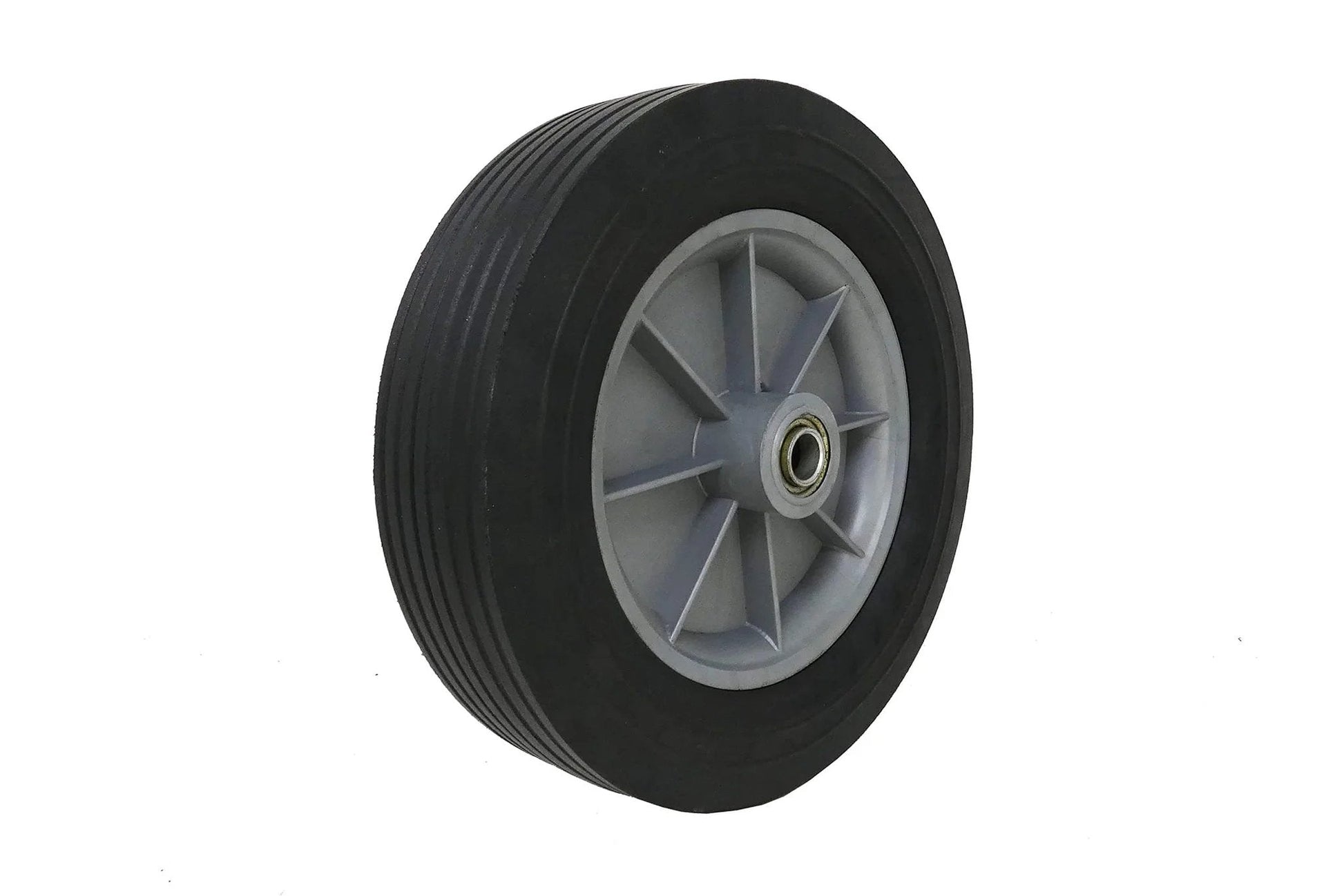 Shepherd Hardware 9654 12 Inch x 2-5/8 Inch Hand Truck Replacement Wheel with Solid Cushioned Rubber Tire and Polypropylene Hub