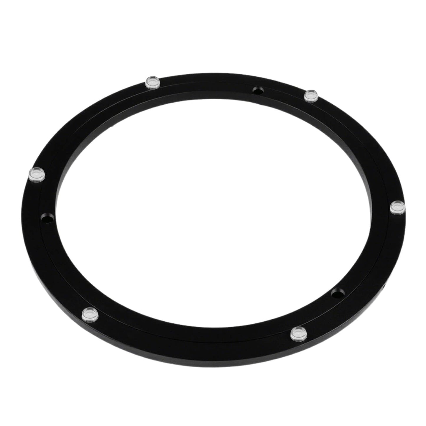12 Inch Heavy Duty Lazy Susan Hardware, Metal Rotating Turntable Bearing Ring with Smooth Quiet Motion, Black Base Only Swivel Mechanism for Cabinets, Table Tops, Serving Trays and DIY Craft Projects