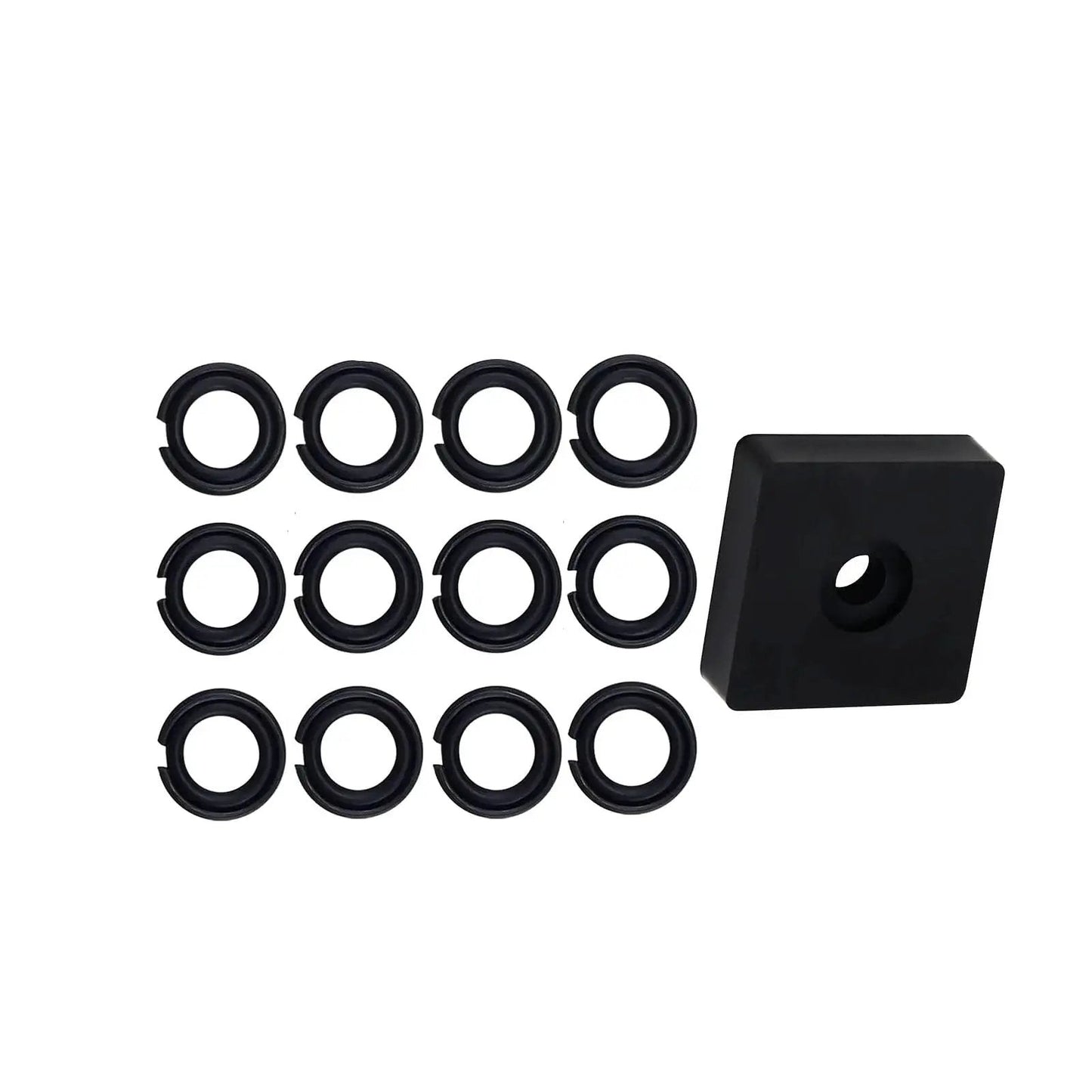 Twelve Pack One Half Inch Impact Friction Ring Retaining Rings With O Ring And Anvil Tool For Electric And Pneumatic One Half Inch Square