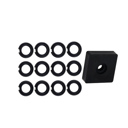 Twelve Pack One Half Inch Impact Friction Ring Retaining Rings With O Ring And Anvil Tool For Electric And Pneumatic One Half Inch Square
