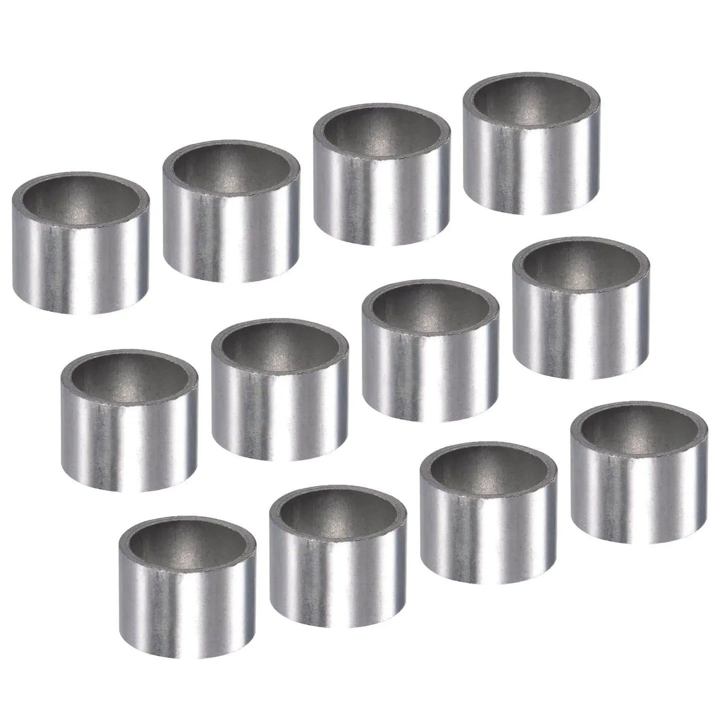 12 Pieces Sleeve Bearings 14X17X12.5MM Sintered Iron Self Lubricating Bushings For Electrical Equipment And Machine Tools