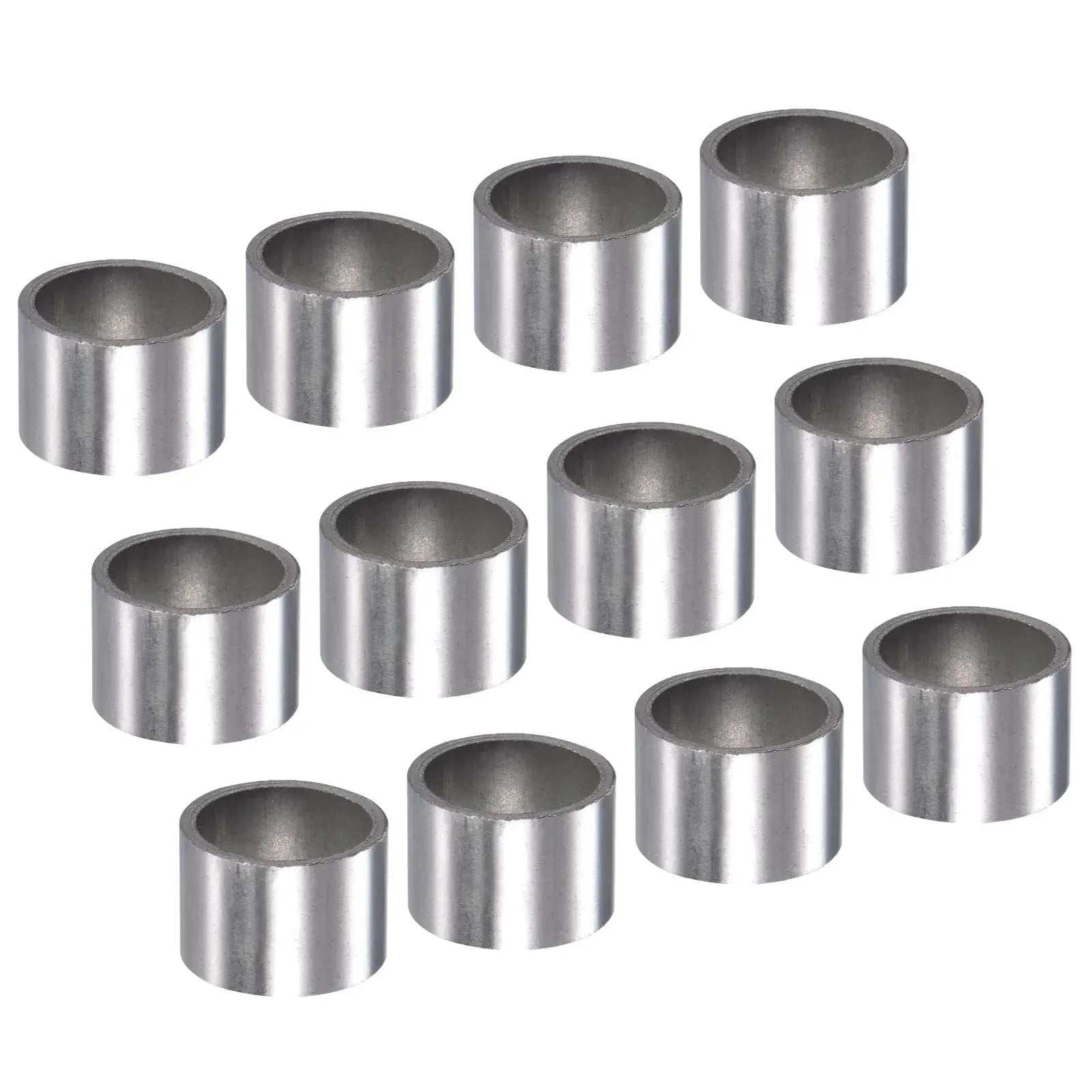 12 Pieces Sleeve Bearings 14X17X12.5MM Sintered Iron Self Lubricating Bushings For Electrical Equipment And Machine Tools