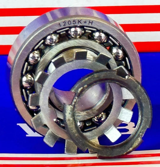 1205K+H Self Aligning Ball Bearing - Adapter Sleeve 25x62x16mm