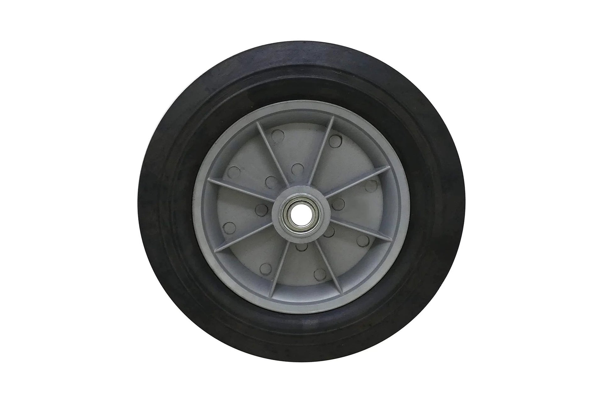 Shepherd Hardware 9654 12 Inch x 2-5/8 Inch Hand Truck Replacement Wheel with Solid Cushioned Rubber Tire