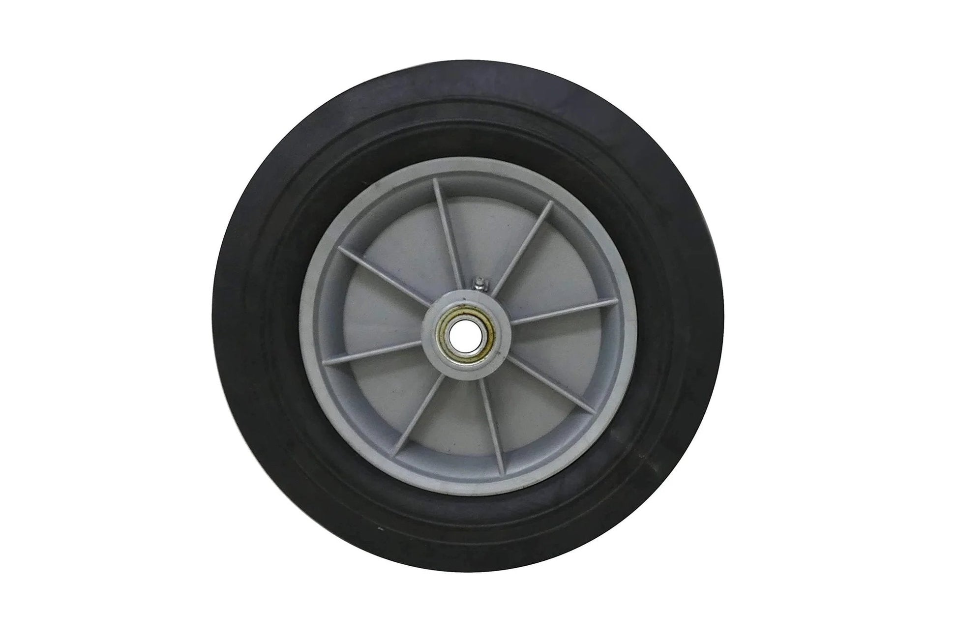Shepherd Hardware 9654 12 Inch x 2-5/8 Inch Hand Truck Replacement Wheel with Solid Cushioned Rubber Tire and Polypropylene Hub