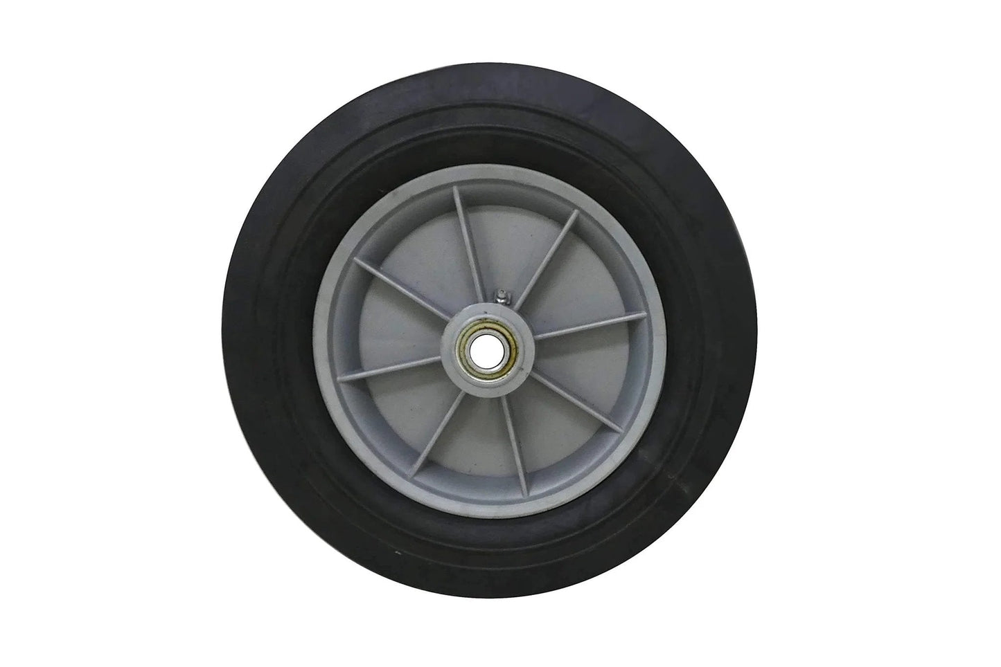 Shepherd Hardware 9654 12 Inch x 2-5/8 Inch Hand Truck Replacement Wheel with Solid Cushioned Rubber Tire and Polypropylene Hub