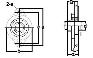12mm Miniature Flanged Block Stainless Steel Mounted Bearing