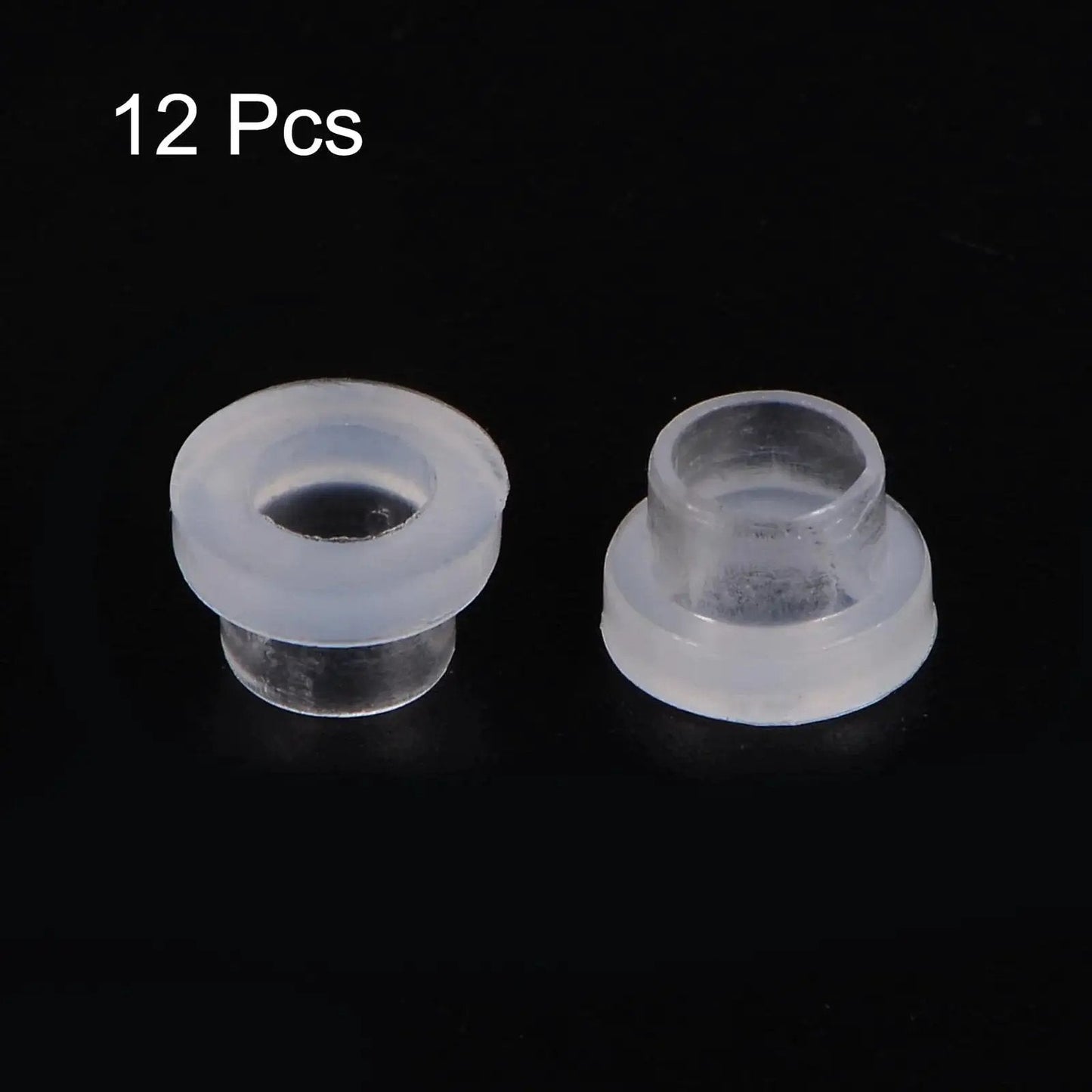 12 Pack Nylon Flanged Sleeve Bearings 4.5mm Bore 5.8mm OD 5mm Length 8mm Flange Diameter 2mm Flange Thickness White