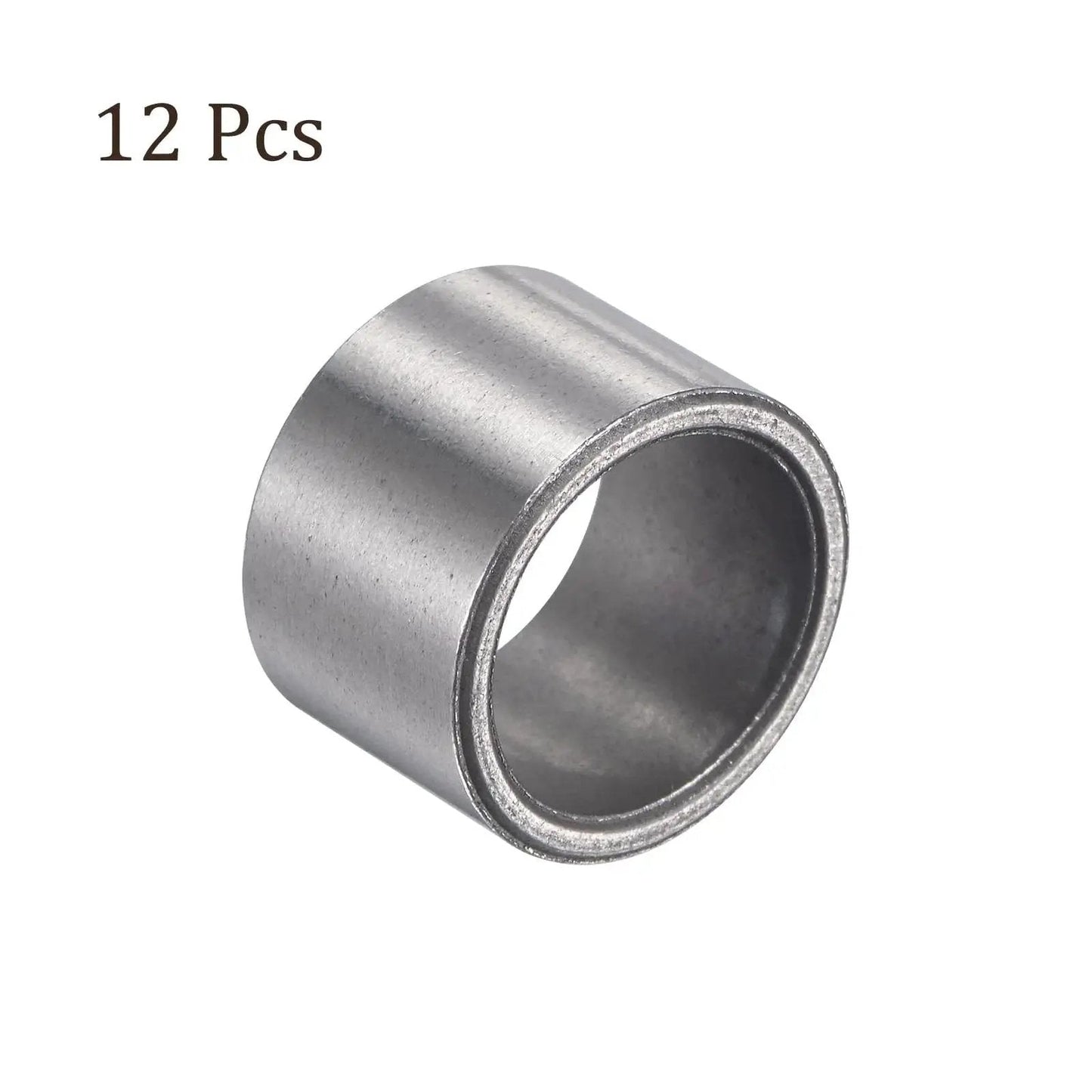 12 Pieces Sleeve Bearings 14X17X12.5MM Sintered Iron Self Lubricating Bushings, displayed individually, for electrical equipment.