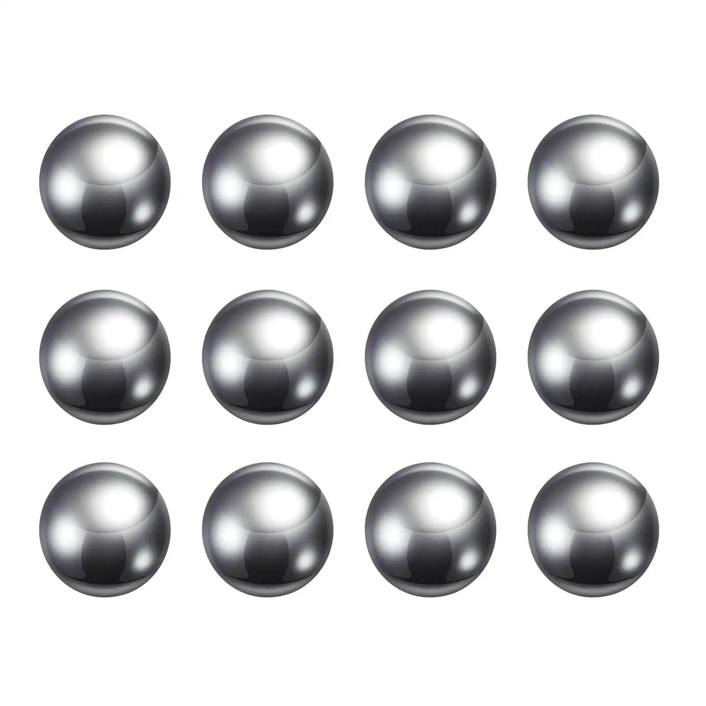 Top Notch 12 Pcs Precision Balls Nine Sixteenth Inch Diameter G10 Chrome Steel Bearing Balls for Bearings Silver