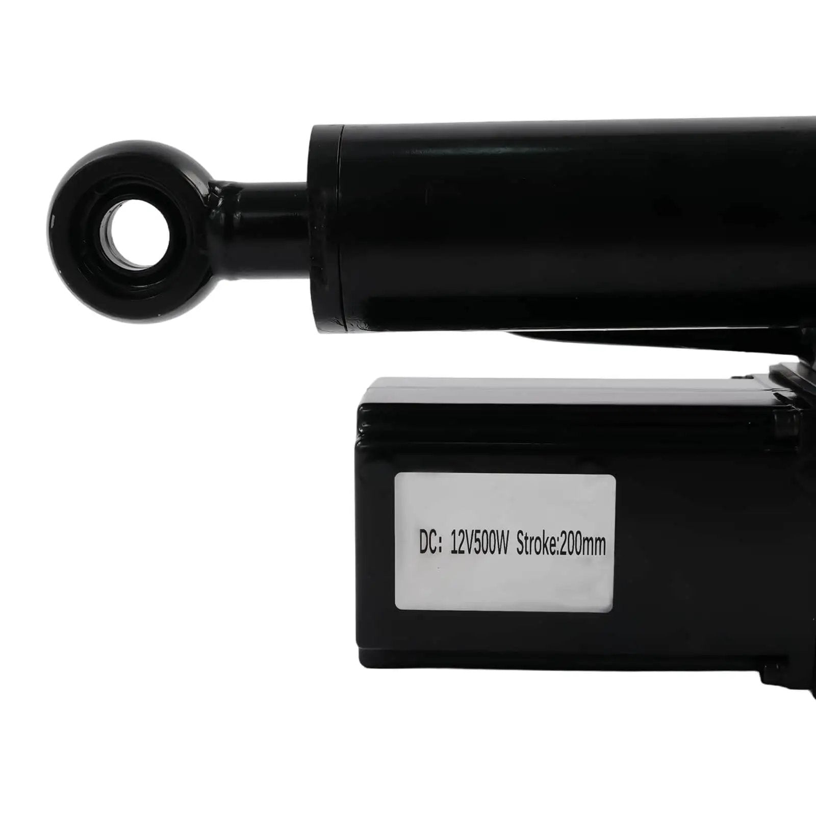 Side view of a 12V 8 Inch Heavy Duty Hydraulic Linear Actuator With 4409 Lbs Thrust For Dump Trailers Lift Tables Solar Tracking Systems