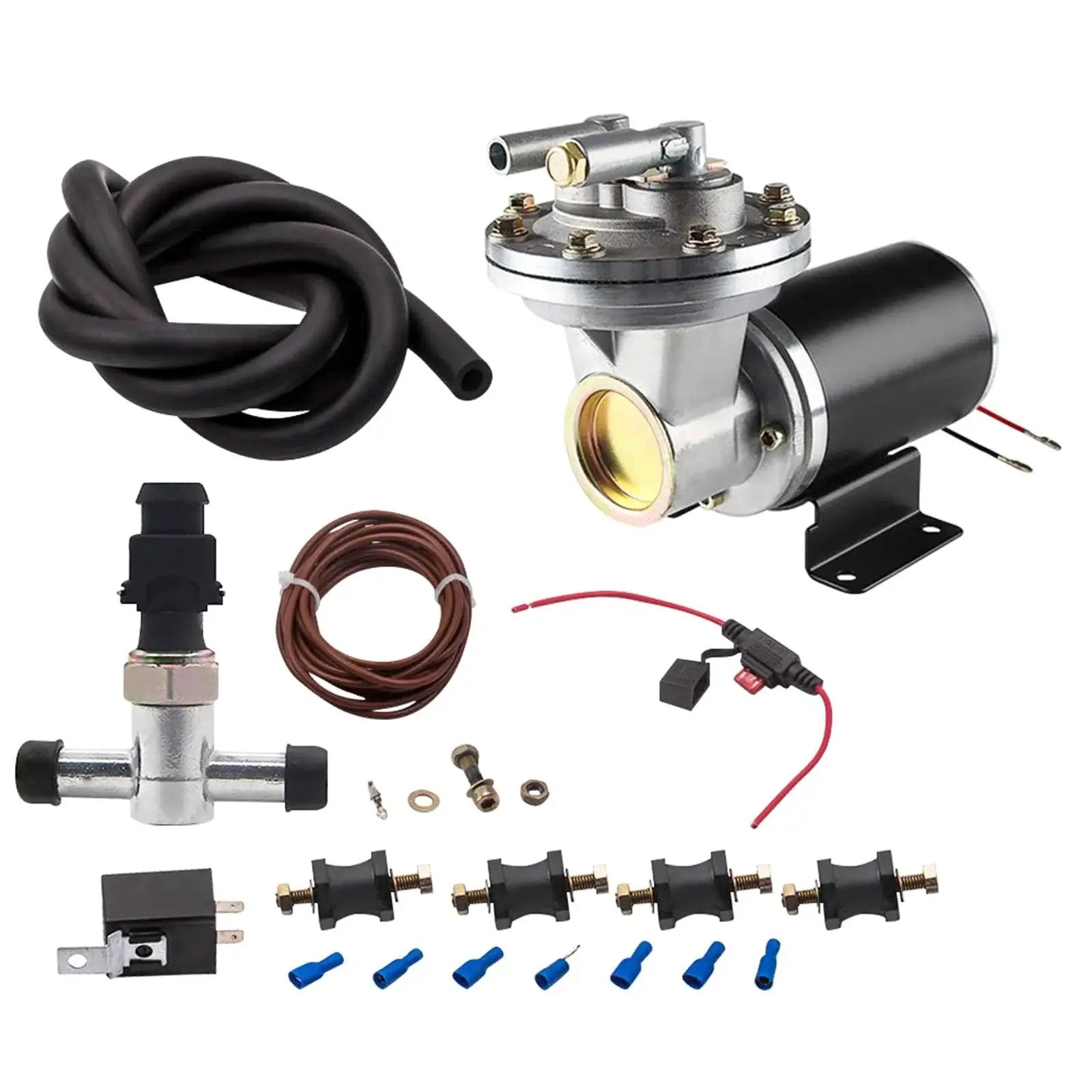 Powerful 12V Electric Vacuum Pump Kit For Brake Boosters With Installation Kit And All Hardware 18 To 22 Inch Vacuum Range