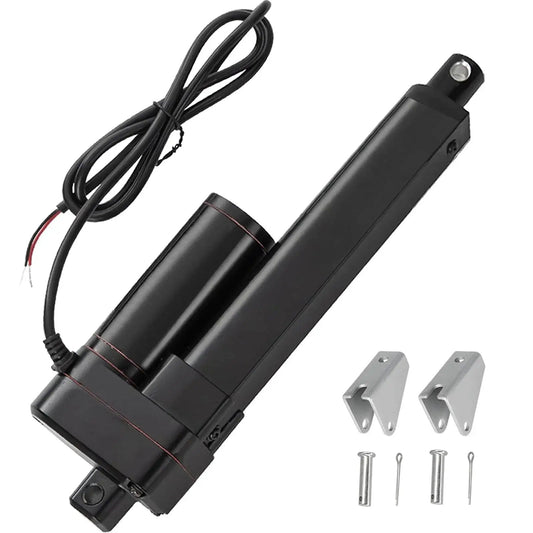 Heavy Duty 12V 4 Inch Stroke Linear Actuator With 440 LBS Load Capacity IP65 Waterproof And High Strength Build with mounting brackets