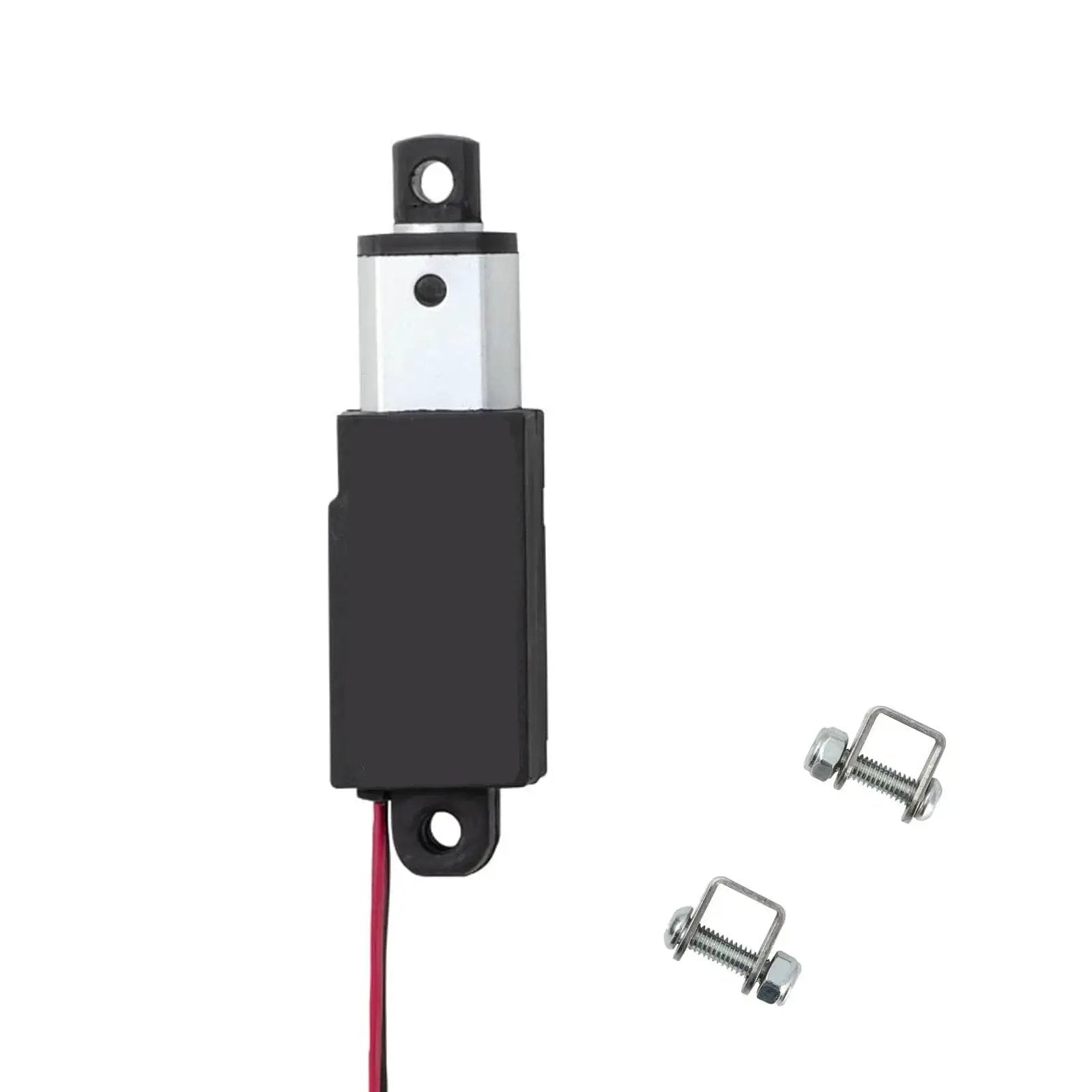 Tiny But Mighty 12V Mini Linear Actuator With 0.4 Inch Stroke, 42 Lbs Load, Includes Mounting Brackets, Compact Design