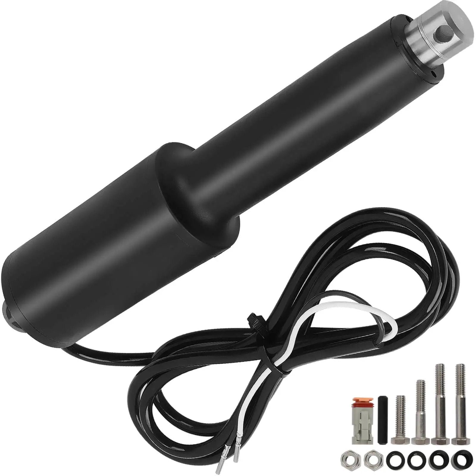 15060 001 Trim Tab Actuator 12V with four and quarter inch stroke six foot cable waterproof connections high torque motor