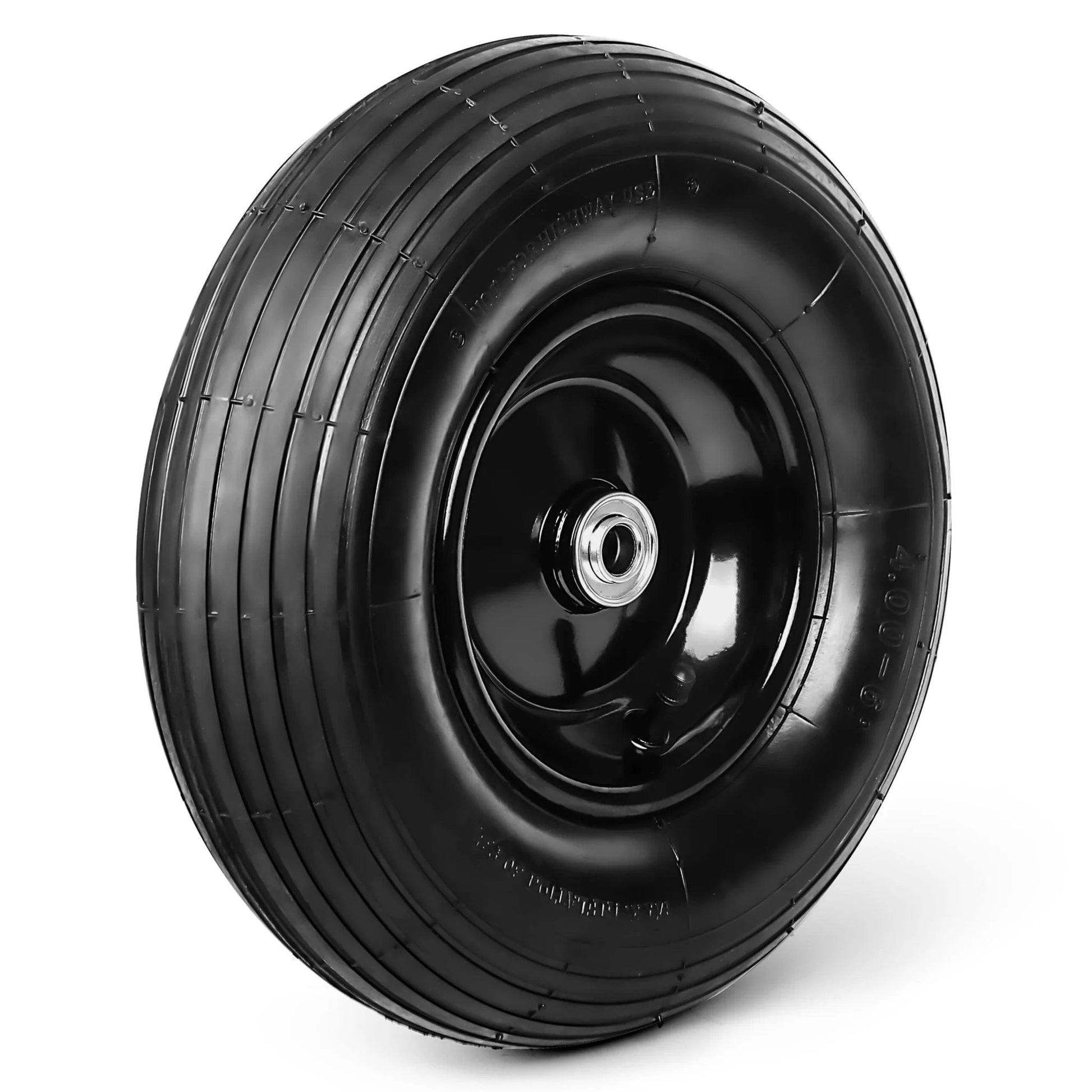 ✝️ 13 inch 1 pc rubber pneumatic replacement tires and wheels 4.00-6 with 5/8'' axle bore hole