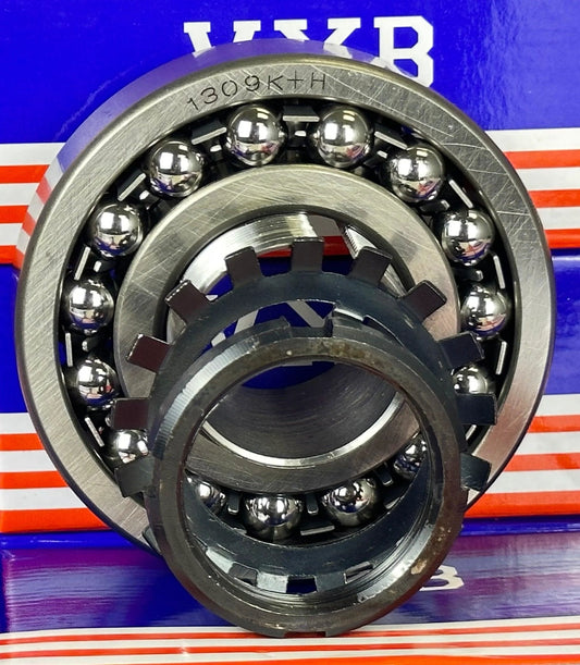 1309K+H Self Aligning Ball Bearing - Adapter Sleeve 40x100x25mm