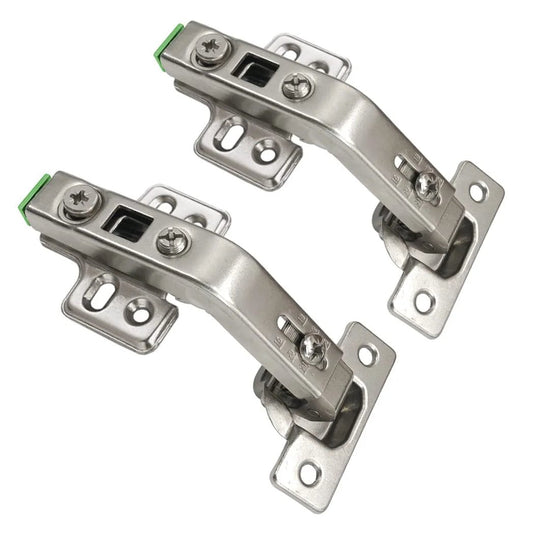 2 Pack Concealed European Style Lazy Susan Cabinet Hinges For Outer Corner Doors With Full Overlay 3D Adjustable Clip On Hinge 135 Degree Swing For Frameless Corner Cabinets Ideal For Frameless Cabinets And Corner Kitchens For Access To Stored Items