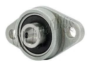 MFL4 Pillow Block Bearing - 1/4" Flanged Miniature Mounted