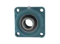 Front view of Single 4-Bolt Flange Bearing UCFU308 40mm Bore Heavy Set Screw Insert Cast Iron Housing Sealed Ball Bearing.