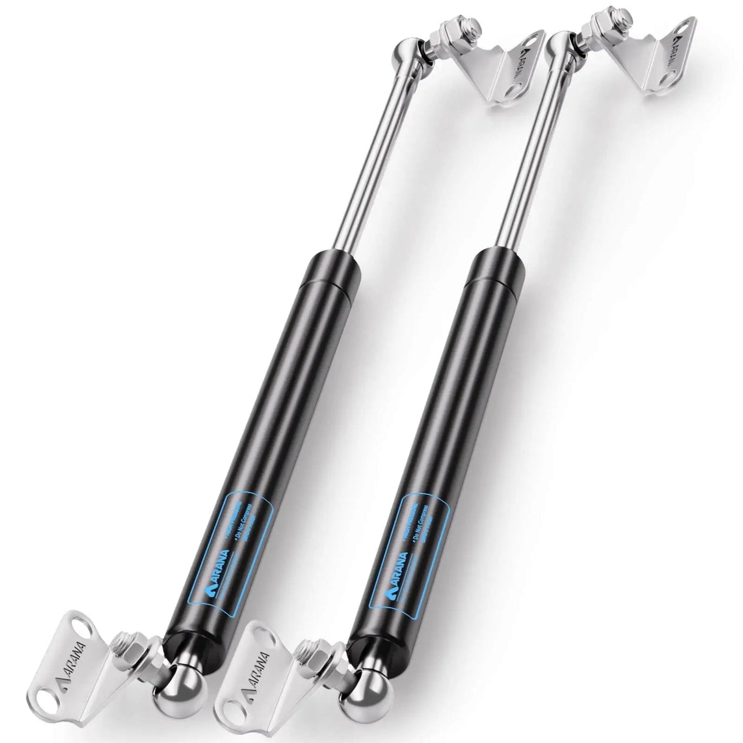 15 Inch 100 Lb Gas Struts With Brackets 2 Pack For RV Beds Hatches And Storage Lids Heavy Duty Hydraulic Lift Supports