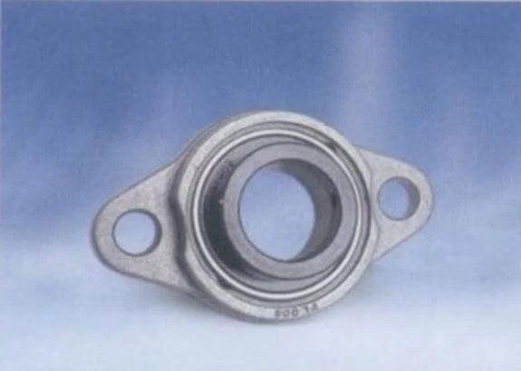 15mm Flange Bearing UFL002 Eccentric Collar Locking Two-Bolt Flange Unit
