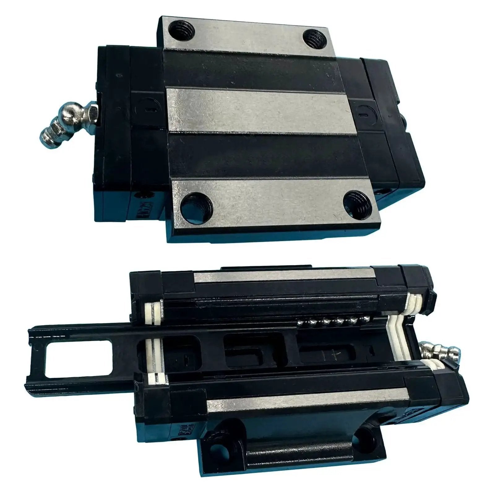 High Performance 2 Piece 15mm EGW15CC Linear Slider Block Kit With Flange Bearings And EV15 Self Lubricating Dust Proof Oil Box