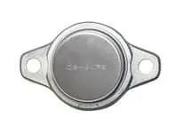 Front view of Single 15mm Extra Narrow Set Screw Pillow Block 2-Bolt Flange with Close Cover, Sealed Ball Bearing