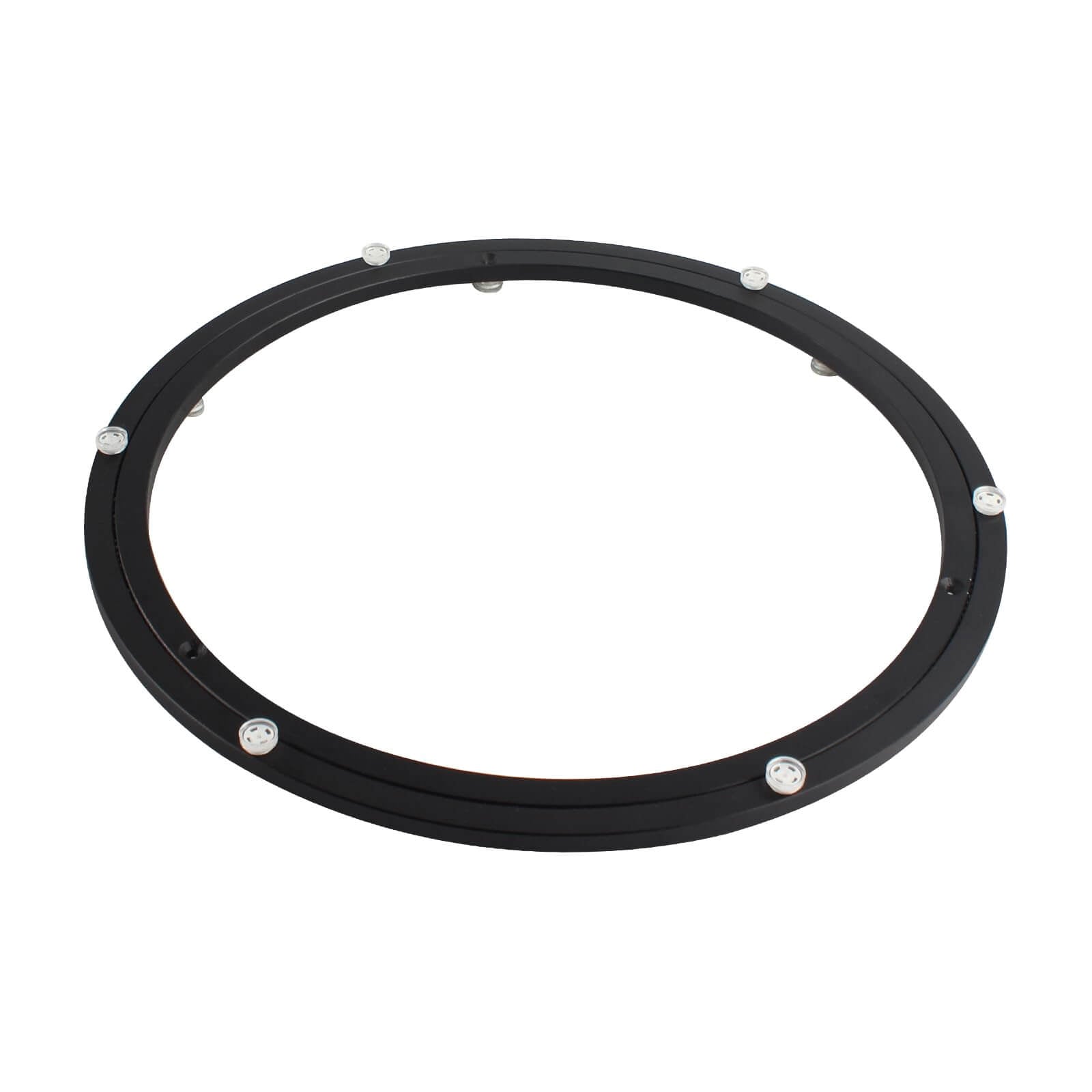 16 Inch Lazy Susan Hardware Heavy Duty Metal Rotating Turntable Bearing Ring Black Base Only for Puzzle Boards Dining Tables