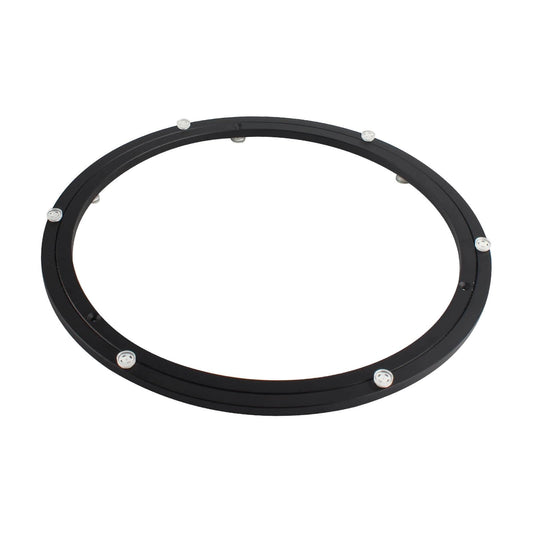 16 Inch Lazy Susan Hardware Heavy Duty Metal Rotating Turntable Bearing Ring Black Base Only for Puzzle Boards Dining Tables