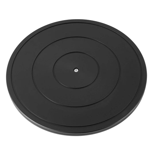 16 Inch Heavy Duty Rotating Swivel Stand Lazy Susan with Steel Ball Bearings Black Turntable Base for Monitors TVs Potted Plants Crafts Model Displays and Smooth 360 Degree Rotation