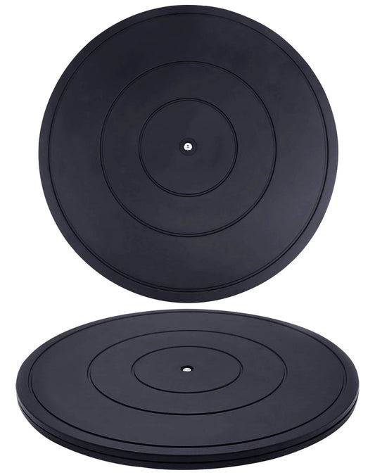 16 Inch Heavy Duty Lazy Susan Rotating Swivel Stand, Low Profile Non Skid Turntable with Steel Ball Bearings, Smooth 360 Rotation for TVs, Monitors, Plants, Crafts and Display Bases