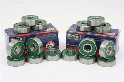 16 inline Skate Bearing Nylon Cage Sealed