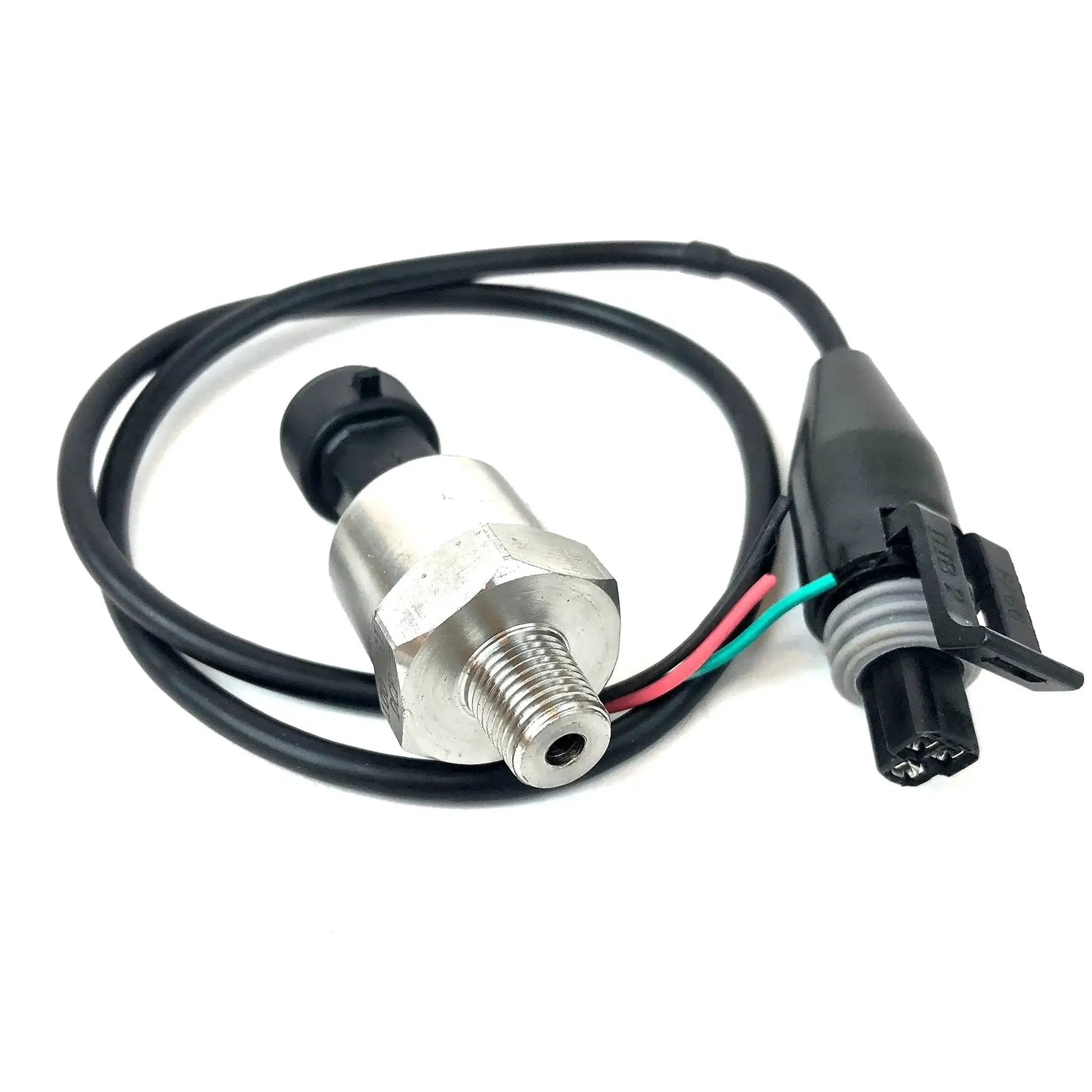 1600 PSI Universal 5V Pressure Transducer Sensor With Wiring Connector For Oil Fuel Water Air Stainless Steel Case 1 8 Inch 27 NPT