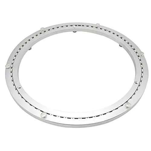 16 Inch Aluminum Lazy Susan Turntable Bearing, Heavy Duty Swivel Round Rotating Plate with Quiet 360 Rotation, Silver Finish