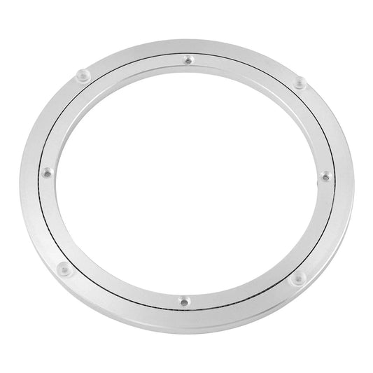 16 Inch Aluminum Heavy Duty Lazy Susan Turntable Bearing, Metal Swivel Rotating Plate with Smooth Quiet Motion, Non Slip Rubber Feet