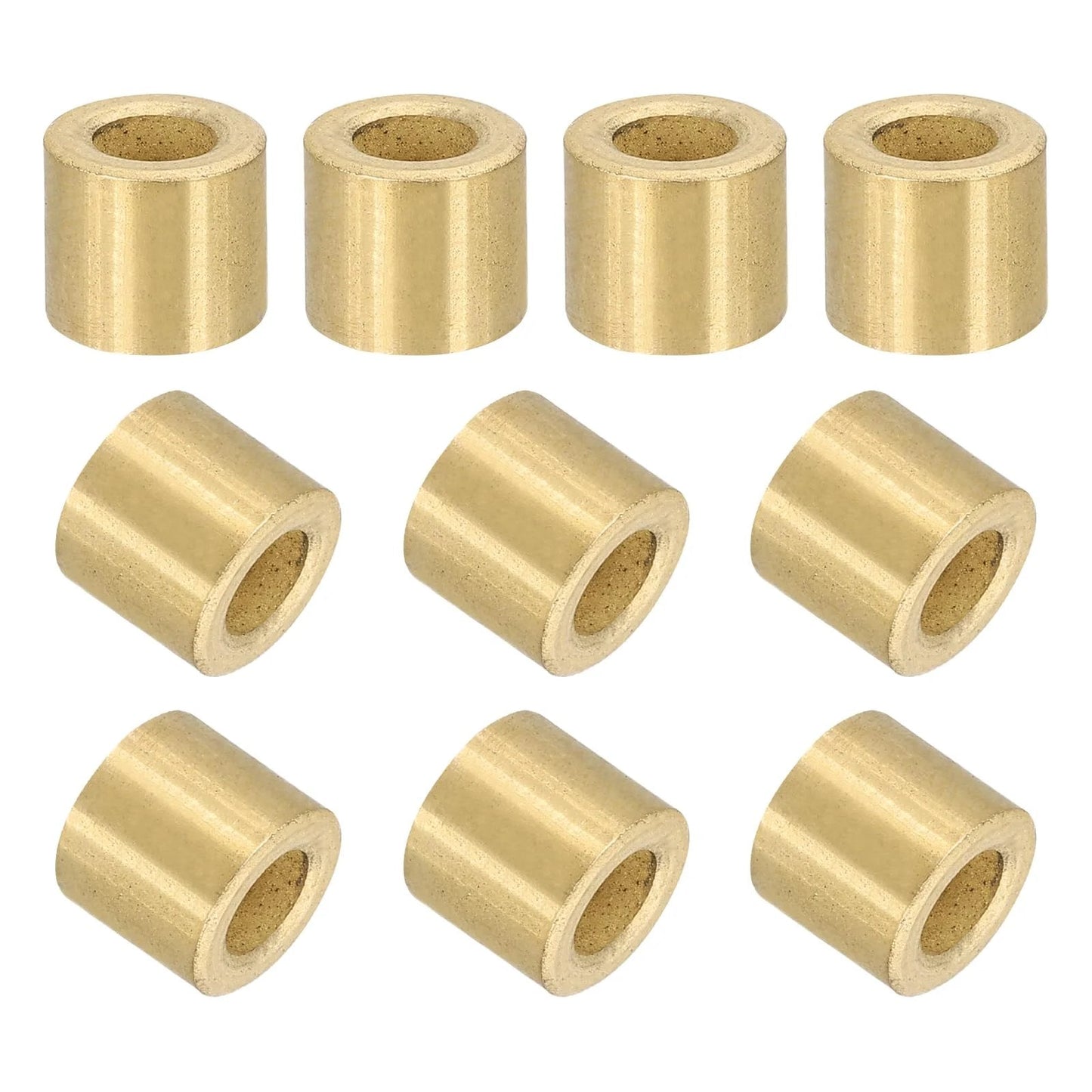16 Pcs Self Lubricating Sintered Bronze Sleeve Bearings 5mm Bore 9mm Outer Diameter 8mm Length Ideal for High Sliding Applications Wide Temperature Range Low Friction Bushings for Precision Mechanical Assemblies
