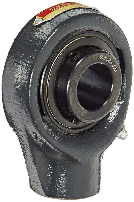 Side view of Mounted Hanger Bearing With Eccentric Drive SealMaster Cast Iron Housing 1.9375 Inch Bore 5.4375 Inch Overall Height