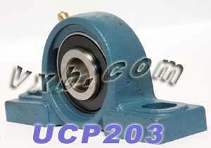 17mm Bearing UCP203 + Pillow Block Cast Housing Mounted Bearing