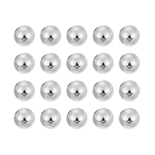 20 Pieces 17mm Solid Chrome Steel Bearing Balls G16 Precision Grade For Ball Bearings Machinery Automotive And DIY Projects Mirror Finish High Hardness Wear Resistant Ultra Smooth Surface For Low Friction And Long Lasting Performance