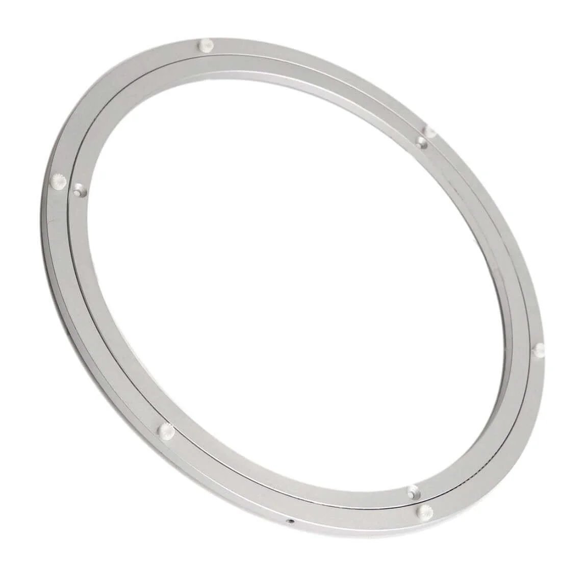 18 Inch Aluminum Heavy Duty Lazy Susan Turntable Bearing, Round Swivel Plate Hardware for Dining Tables with Non Skid Feet