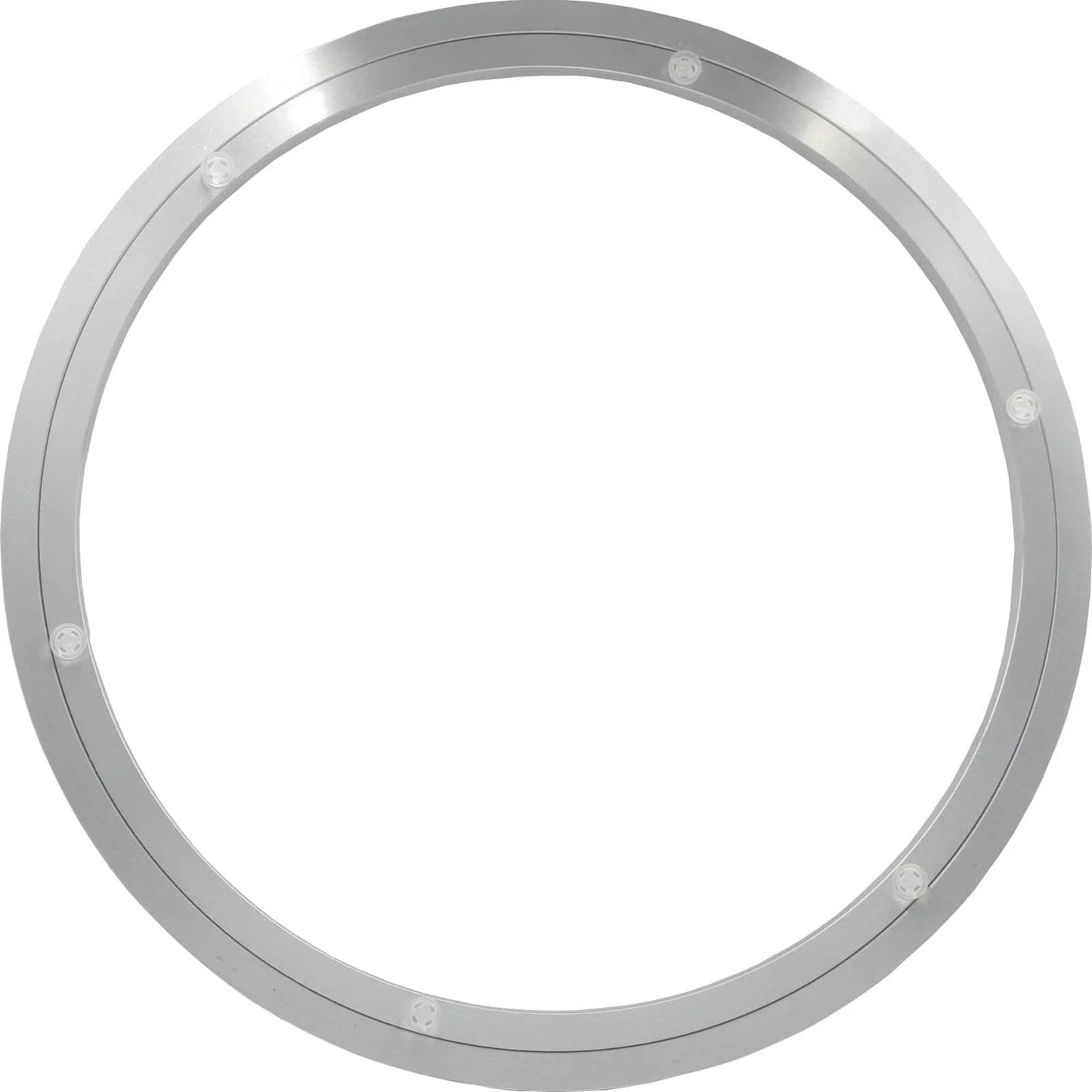 18 Inch Heavy Duty Aluminum Lazy Susan Bearing, Metal Rotating Turntable Swivel Plate with Smooth Polished Balls, Non Slip Feet