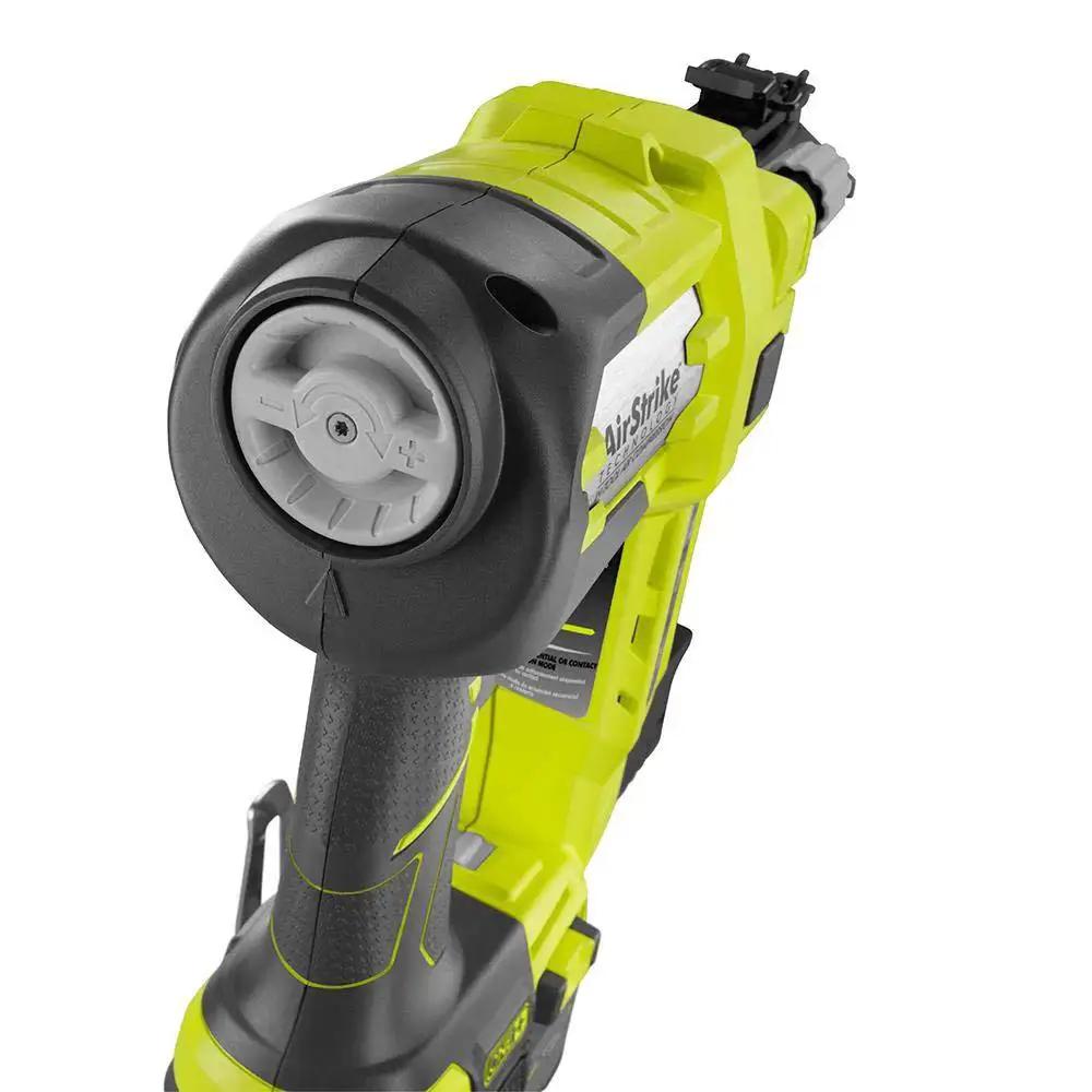 18V Air Strike Brad Nailer Kit with two batteries and charger delivers fast, precise trim nailing for cabinetry and finish carpentry