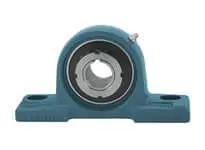 Front view of UKP328+H2328 Single Pillow Block Bearing 125 mm I.D. with P328 cast iron housing and sealed ball bearing insert