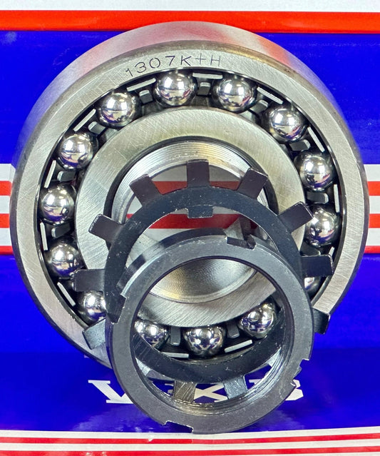 1307K+H Self Aligning Ball Bearing - Adapter Sleeve 30x80x21mm