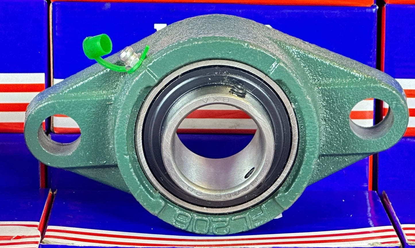 1 1/4" Bearing UCFL206-20 - 2-Bolt Flanged Cast Housing Mounted Bearing