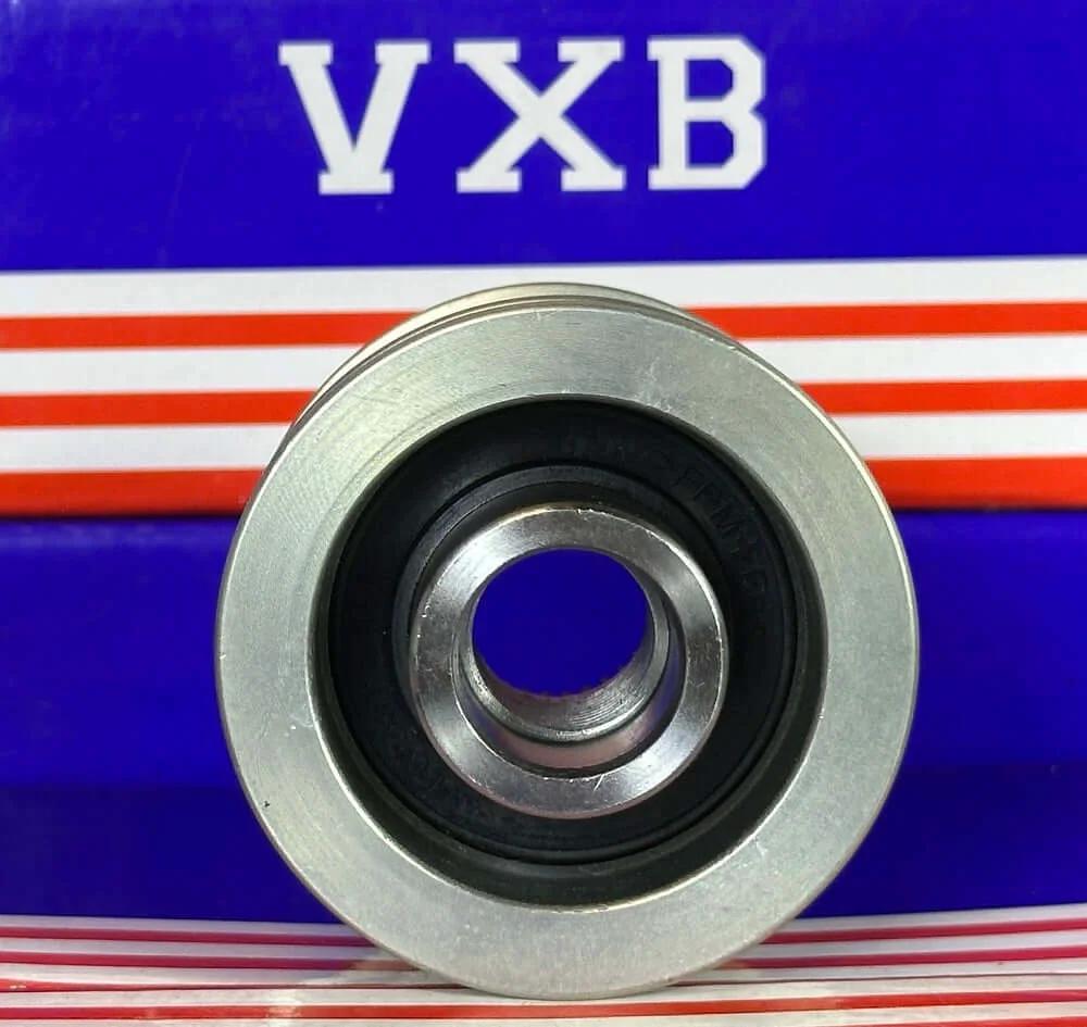 F‑239808 Alternator Freewheel Clutch Pulley 7 Groove, 17 mm Bore 535014010 close-up view showing the outer rim and center.